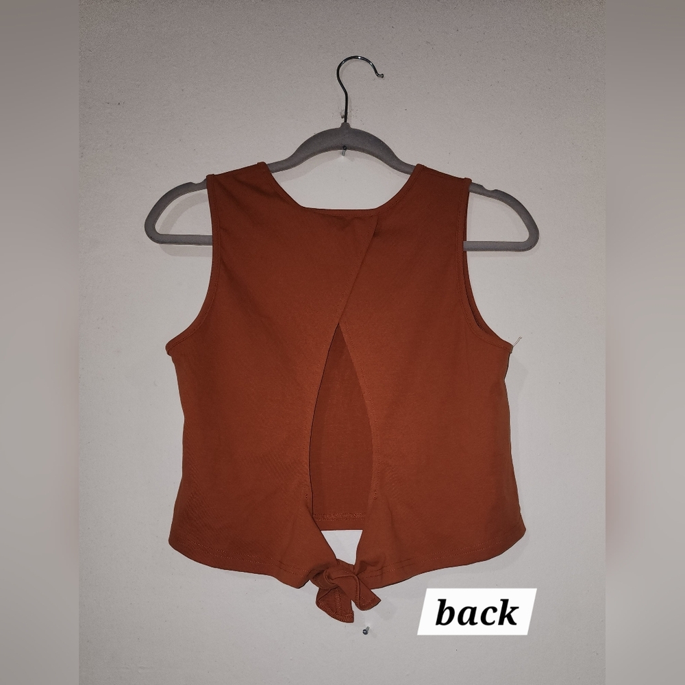 Honey Belle Terracotta Crop Top - Picture 3 of 4